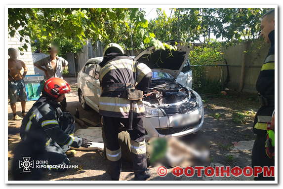 На Кіровоградщині чоловіка притисло легковим автомобілем